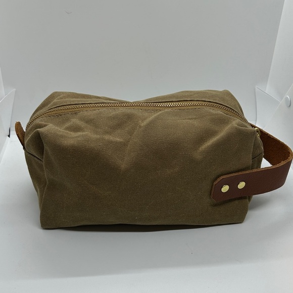 CLASIC TAN BLUE CLAW Co. CANVAS COSMETICS MEN’S BAG - Picture 4 of 17